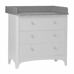 Leander Classic Kinderzimmer Sparset Grau Mit Babybett, Kommode Und Wickelaufsatz -Kinderwagen 640100 09 changing unit for leander classic dresser grey 6