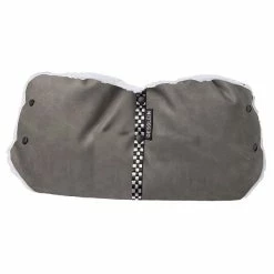 Gesslein Muff-Handwärmer Leder Graphit Für Kinderwagen Universal Einsetzbar