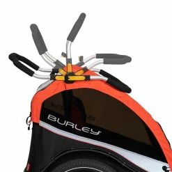 Burley Cub X Fahrradanhänger Atomic Red 2-Sitzer Mit Buggy-Funktion -Kinderwagen 7 cub x handlebar webex