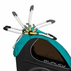 Burley Encore X Fahrradanhänger Türkis 2-Sitzer Mit Buggy-Funktion -Kinderwagen 7 encore x handlebar webex
