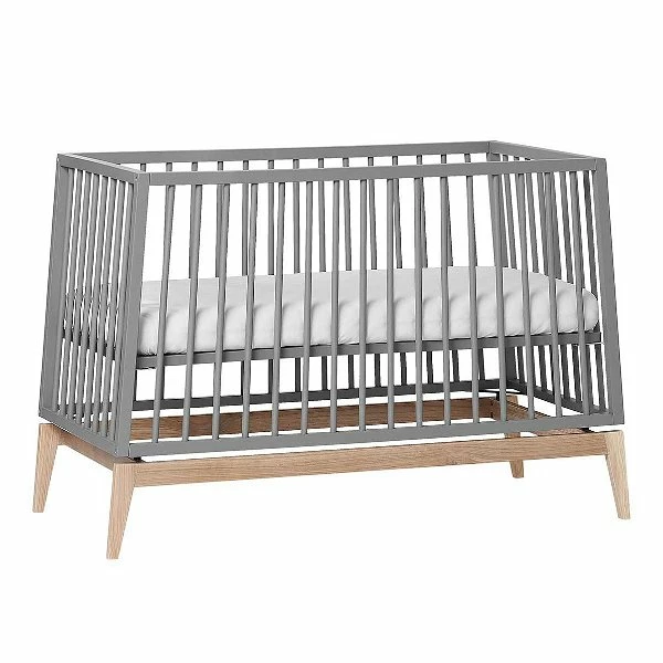 Leander Luna Babybett 60x120 Cm Grau/Eiche 1 Leander Luna Babybett 60x120 Cm Grau/Eiche