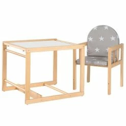 Roba Kombihochstuhl Natur Little Stars In Tisch- Und Stuhl-Kombination Umbaubar -Kinderwagen 7512f190 rtisch stuhl kombination real weissetischplatte 72