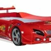 Artkid Autobett Kinderbett Rot 90x190 Cm Mit LED Licht Per Fernbedienung