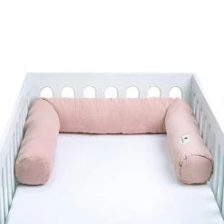 Zöllner Nestchenschlange Musselin Dusty Rose Länge 180 Cm - Für Alle Betten Geeignet