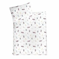 Zöllner Bettwäsche Jersey Crazy Animals Decke 100x135 Cm / Kissen 40x60 Cm