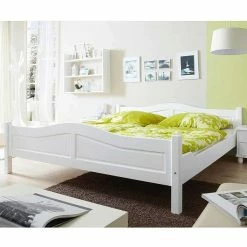 Ticaa Rita Einzelbett Kiefer Weiß 140 X 200 Cm Massivholz