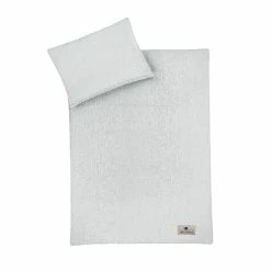 Zöllner Bettwäsche Musselin Grau Decke 100x135 Cm / Kissen 40x60 Cm