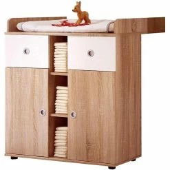 Ticaa Milu Wickelkommode Sonoma-weiß