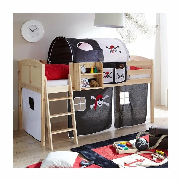 Ticaa Eric Hochbett Kiefer Natur Massivholz - Vorhang-Dessin Wählbar 2 Ticaa Eric Hochbett Kiefer Natur Massivholz - Vorhang-Dessin Wählbar – Bild 2