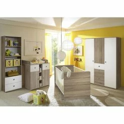 Kinderwagen 10 Ticaa Milu II Babyzimmer 4-teilig Sonoma-weiß