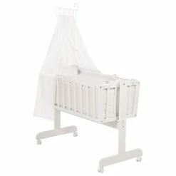Roba Komplettwiegenset Weiß Inklusive Textiler Ausstattung Fox & Bunny