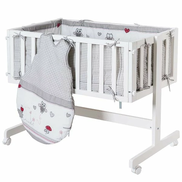 Roba Beistellbett Room & Craddle Adam & Eule Inkl. Matratze, Nestchen Und Schlafsack 1 Roba Beistellbett Room & Craddle Adam & Eule Inkl. Matratze, Nestchen Und Schlafsack