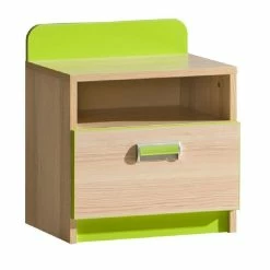 Ticaa Lori Jugendzimmer 6-teilig Grün Komplettzimmer -Kinderwagen 897398 nachttisch 1