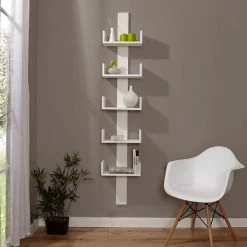 Ticaa Wandregal Pepe Kiefer Massiv Weiß