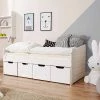 Ticaa Sofabett MINI Micki Mit 4er Schubkästen Massivholz - 80x160 Cm - Inkl. Matratze