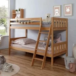 Ticaa Erni Etagenbett Buche Natur Massivholz