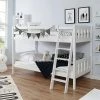 Ticaa Erni Etagenbett Buche Weiß Massivholz