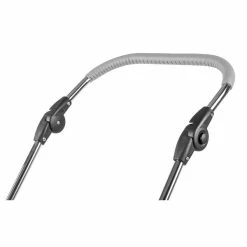 HESBA Condor Coupe Kinderwagen Außen 767 Innen 109 Räder Weiß 30 Cm, Ledergriff Grau -Kinderwagen 9507 leather push handle new 2018 grey