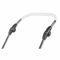 HESBA ClassicKorb Kinderwagen Außen 501 Innen 130 Räder Weiß 30 Cm, Ledergriff Weiß -Kinderwagen 9509 leather push handle new 2018 white 3