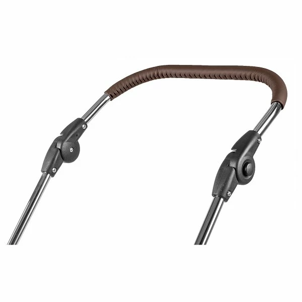 HESBA Condor Coupe Kinderwagen Außen 888 Innen 700 Teilleder Schwenkbare Vorderräder, Ledergriff Dunkelbraun 5 HESBA Condor Coupe Kinderwagen Außen 888 Innen 700 Teilleder Schwenkbare Vorderräder, Ledergriff Dunkelbraun – Bild 5