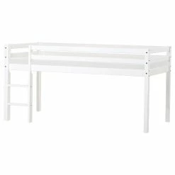 Hoppekids Halbhohes Bett ECO Dream 90x200 Cm Nicht Teilbar | Mit Gerader Leiter -Kinderwagen 96 17 010 1