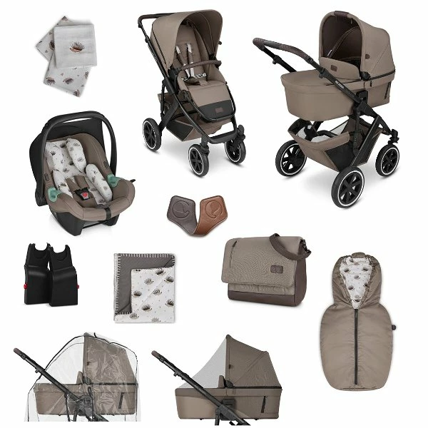 ABC Design Salsa 4 Air Kinderwagen Starter-Set Cream Pure Mit Autositz, Wickeltasche, Fußsack Und Mehr 1 ABC Design Salsa 4 Air Kinderwagen Starter-Set Cream Pure Mit Autositz, Wickeltasche, Fußsack Und Mehr