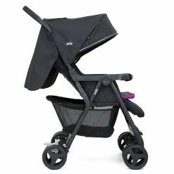 Joie Aire Twin Zwillingsbuggy Dark Pewter Inkl. Regenverdeck -Kinderwagen airetwin rosy sea profile 1