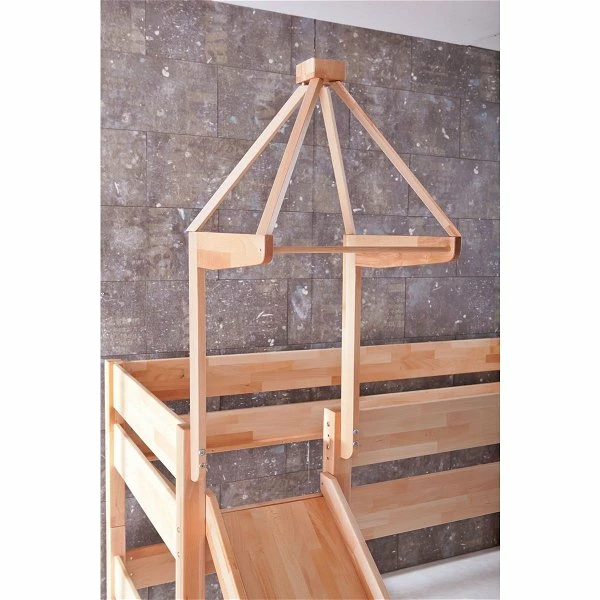 Relita KIM Halbhochbett Buche Massiv Natur Mit Rutsche Und Turmhalterung - Frachtfrei 2 Relita KIM Halbhochbett Buche Massiv Natur Mit Rutsche Und Turmhalterung - Frachtfrei – Bild 2