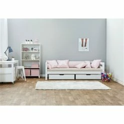 Hoppekids Juniorbett ECO Luxury 90x200 Cm Weiß -Kinderwagen alphabet pink milieu 01 gr 1