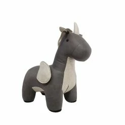 Nature Kid Tierhocker Einhorn Grau Weich Gepolsterter Sitzhocker Für Kinder