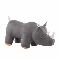 Nature Kid Tierhocker Nashorn Grau Weich Gepolsterter Sitzhocker Für Kinder
