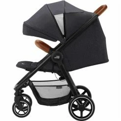 Britax B-Agile R Buggy Black Shadow/Brown -Kinderwagen b agile r blackshadow brownhandle 01 layflat 2019 1