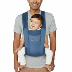 Ergobaby Embrace Soft Air Mesh Blue Babytrage Für Neugeborene -Kinderwagen baby carrier embrace soft air mesh blue 4