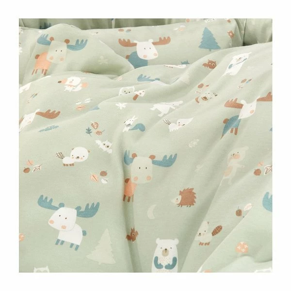 Alvi Birthe Stubenwagen Silbergrau Komplettset Matratze, Himmelstange Und Garnitur Baby Forest 2 Alvi Birthe Stubenwagen Silbergrau Komplettset Matratze, Himmelstange Und Garnitur Baby Forest – Bild 2