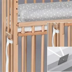 Babybay Boxspring Comfort Plus Beistellbett Natur Lackiert Extra Belüftet -Kinderwagen babybay boxspring comfort plus beistellbett natur lackiert 196111 005