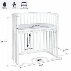 Babybay Boxspring Comfort Plus Beistellbett Weiß Lackiert Extra Belüftet -Kinderwagen babybay boxspring comfort plus beistellbett weiss lackiert 196112 006