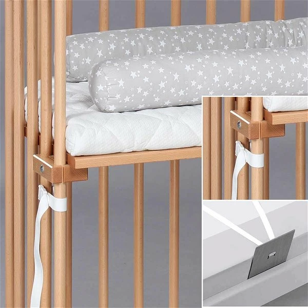 Babybay Boxspring XXL Beistellbett Natur Lackiert 4 Babybay Boxspring XXL Beistellbett Natur Lackiert – Bild 4
