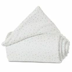 Babybay Gitterschutz Für Verschlussgitter Organic Cotton Weiß, Mit Glitzersternen Mint