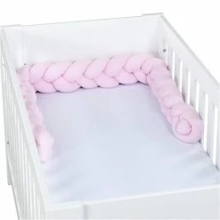Babybay Nestchenschlange Geflochten Für Kinderbetten Rosé -Kinderwagen babybay kinderbett nestchenschlange geflochten ros 501974 004