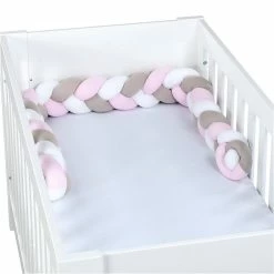 Babybay Nestchenschlange Geflochten Für Kinderbetten Weiß/beige/rosé -Kinderwagen babybay kinderbett nestchenschlange geflochten weiss beige ros 501970 004