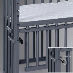 Babybay Maxi Comfort Plus Beistellbett Schiefergrau Lackiert Extra Belüftet -Kinderwagen babybay maxi comfort plus beistellbett schiefergrau lackiert 190117 005