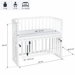 Babybay Maxi Comfort Plus Beistellbett Weiß Lackiert Extra Belüftet -Kinderwagen babybay maxi comfort plus beistellbett weiss lackiert 190112 006