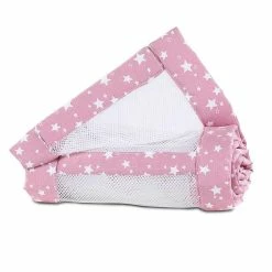 Babybay Nestchen Mesh-Piqué Für Original Beere, Mit Sternen Weiß