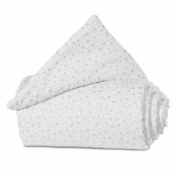 Babybay Nestchen Organic Cotton Für Maxi, Boxspring Und Comfort Weiß, Mit Glitzersternen Rosé