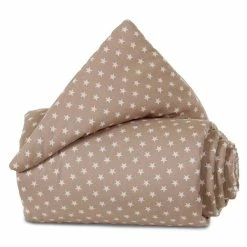 Babybay Nestchen Organic Cotton Für Original Hellbraun, Mit Sternen Weiß