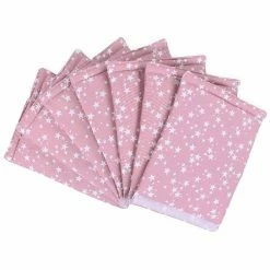 Babybay Nestchen Ultrafresh Piqué Für Maxi, Boxspring, Comfort Beere, Mit Sternen Weiß