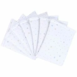 Babybay Nestchen Ultrafresh Piqué Für Maxi, Boxspring, Comfort Weiß, Mit Sternemix Sand/azurblau