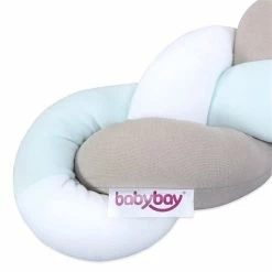 Babybay Nestchenschlange Geflochten Weiß/beige/aqua -Kinderwagen babybay nestchenschlange geflochten weiss beige aqua 500971 003