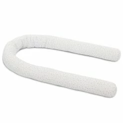 Babybay Nestchenschlange Organic Cotton Weiß, Mit Glitzersternen Rosé