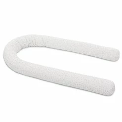 Babybay Nestchenschlange Organic Cotton Weiß, Mit Glitzersternen Silber